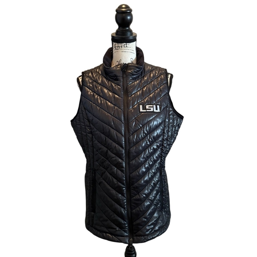 LSU Puff Sphere Vest Levelwear Black Size XL NWT Louisiana State University